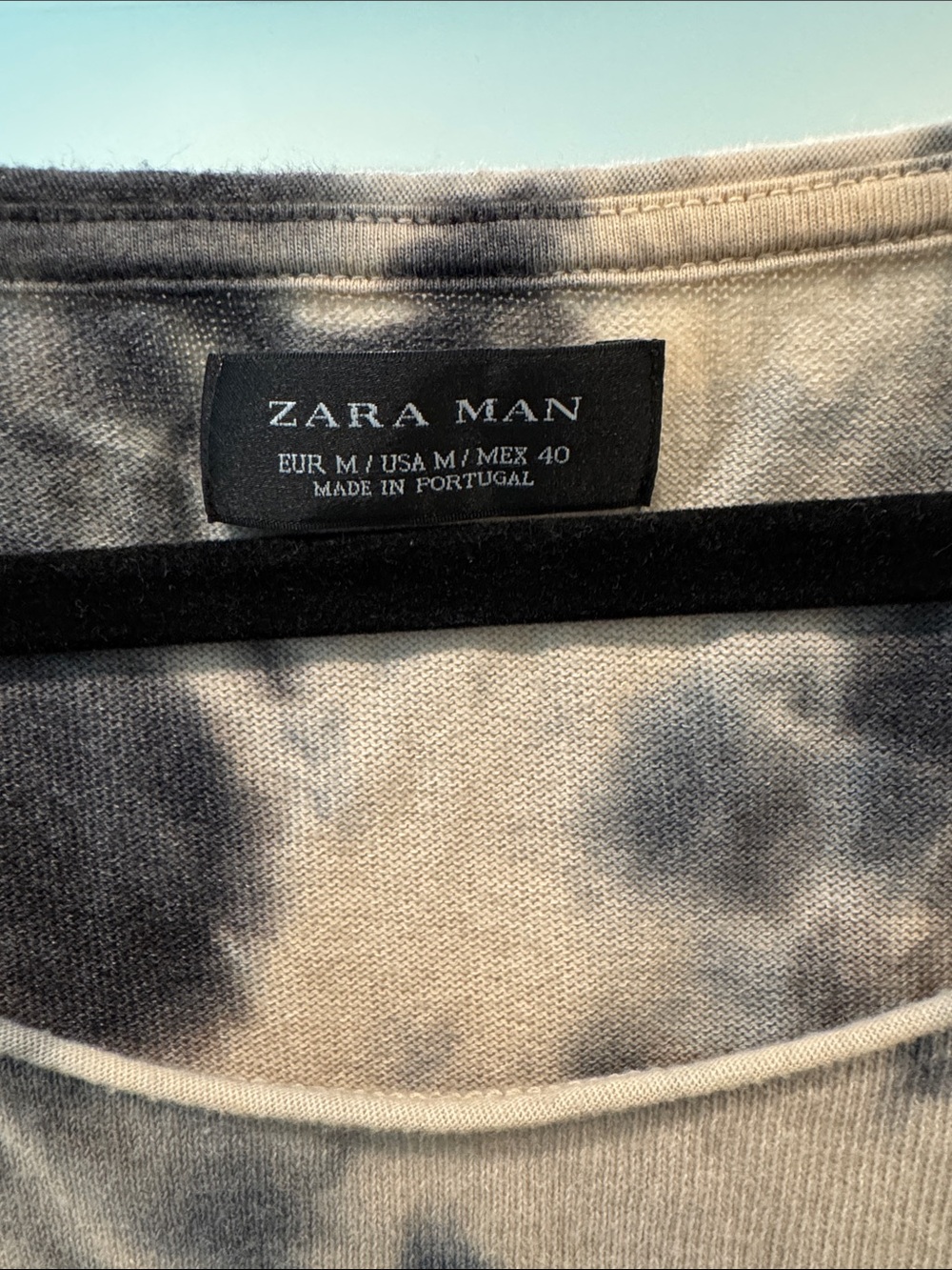 Zara Black and Cream Tie-Dye Muscle Tank - Picture 2 of 3